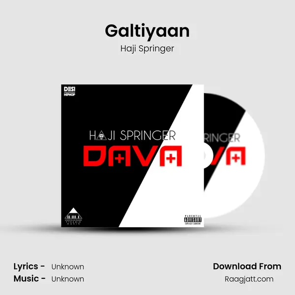 Galtiyaan - Haji Springer album cover 