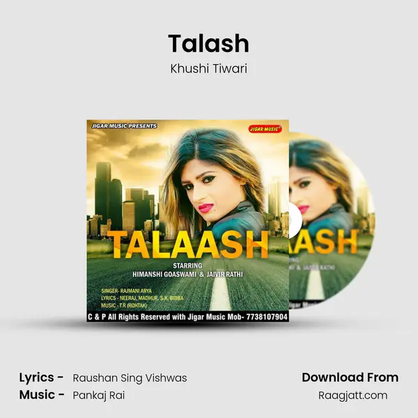 Talash - Khushi Tiwari album cover 