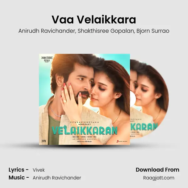 Vaa Velaikkara - Anirudh Ravichander album cover 