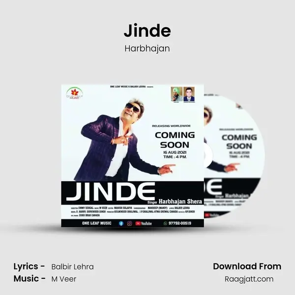 Jinde - Harbhajan album cover 