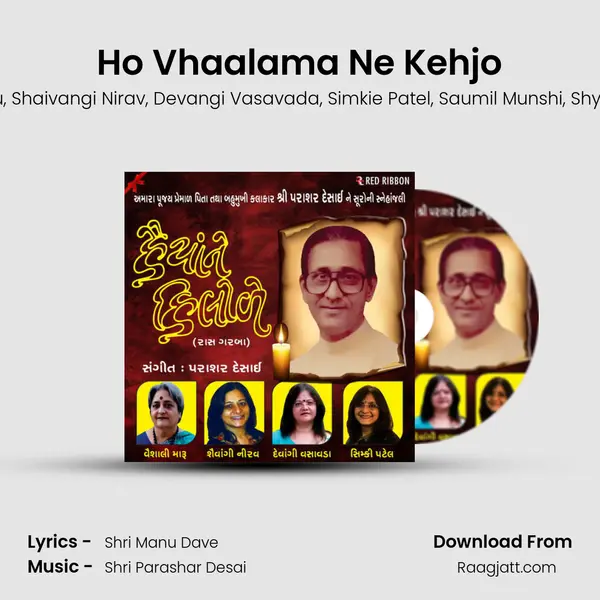 Ho Vhaalama Ne Kehjo - Vaishali Maru album cover 