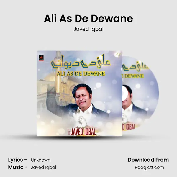 Ali As De Dewane - Javed Iqbal album cover 