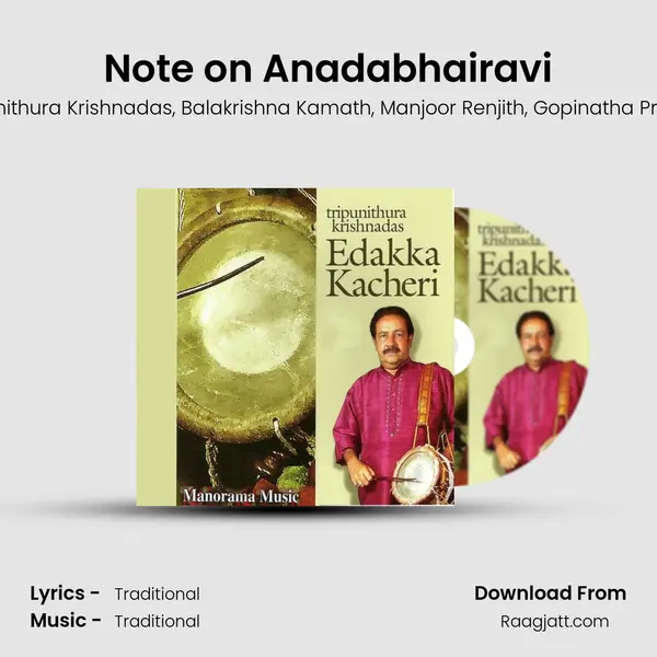 Note on Anadabhairavi - Tripunithura Krishnadas album cover 