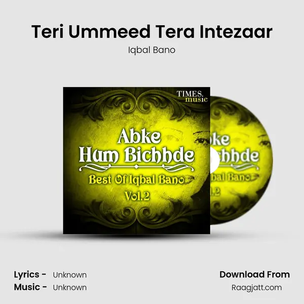 Teri Ummeed Tera Intezaar - Iqbal Bano album cover 