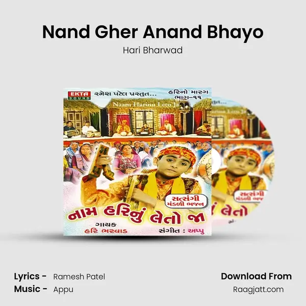 Nand Gher Anand Bhayo - Hari Bharwad album cover 