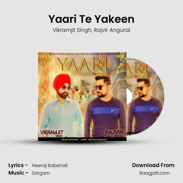 Yaari Te Yakeen - Vikramjit Singh album cover 