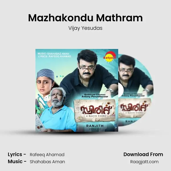 Mazhakondu Mathram - Vijay Yesudas album cover 