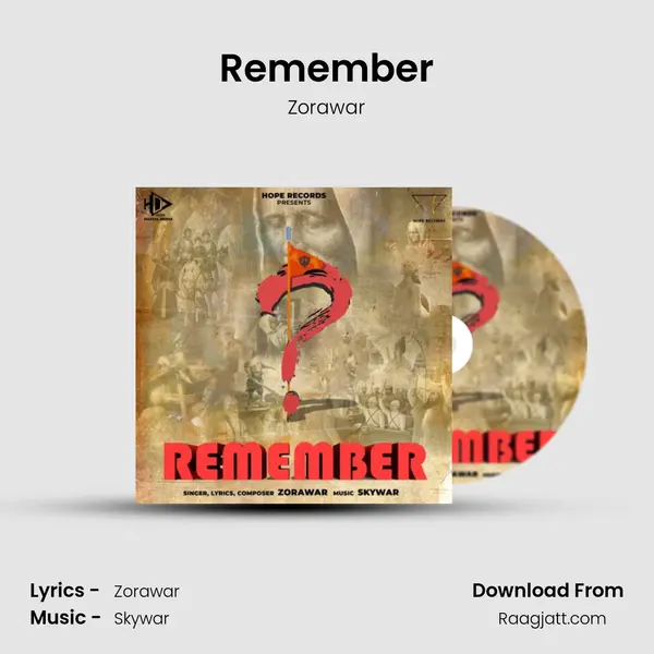 Remember - Zorawar album cover 