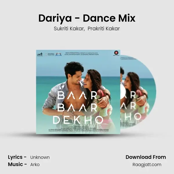 Dariya - Dance Mix - Sukriti Kakar album cover 