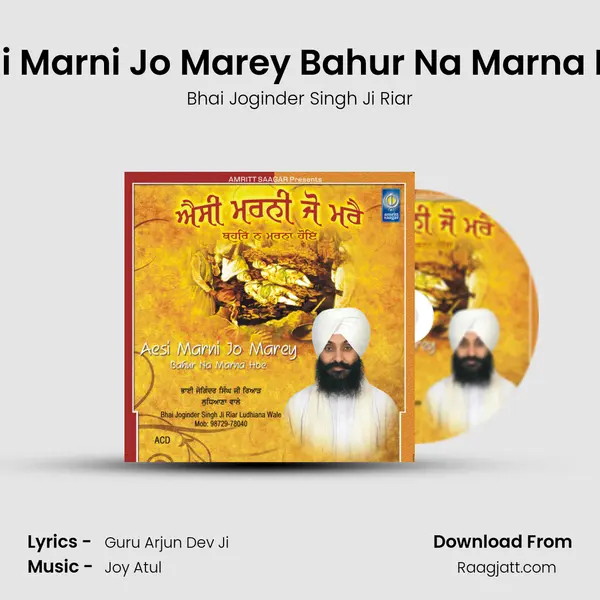 Aesi Marni Jo Marey Bahur Na Marna Hoe - Bhai Joginder Singh Ji Riar album cover 