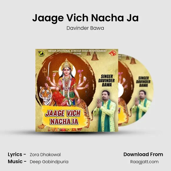 Jaage Vich Nacha Ja - Davinder Bawa album cover 