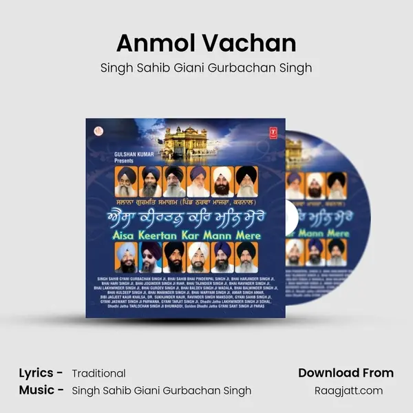 Anmol Vachan - Singh Sahib Giani Gurbachan Singh album cover 