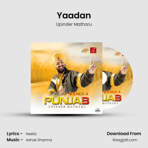 Yaadan - Upinder Matharu album cover 