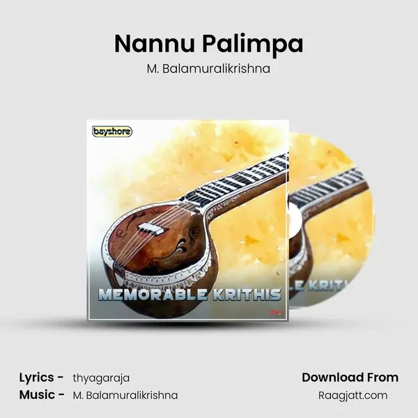 Nannu Palimpa - M. Balamuralikrishna album cover 