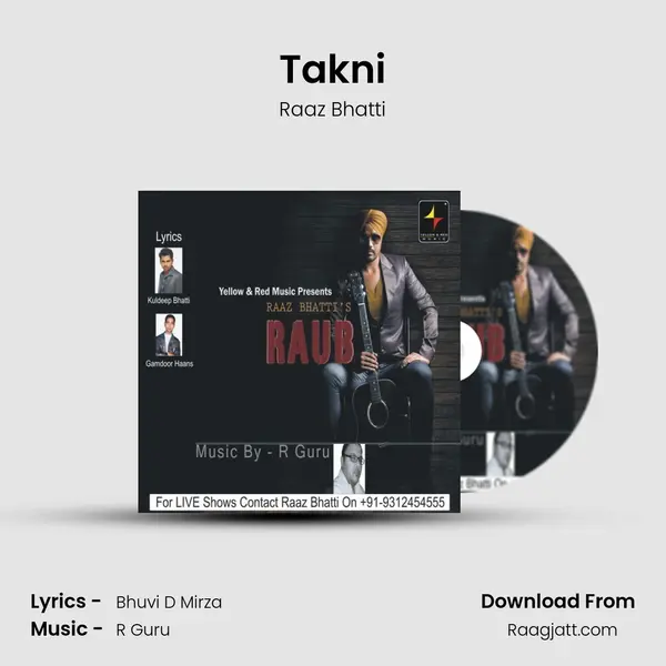 Takni - Raaz Bhatti album cover 