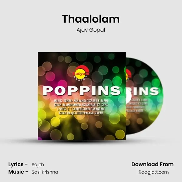 Thaalolam - Ajay Gopal album cover 