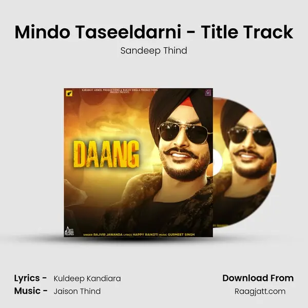 Mindo Taseeldarni - Title Track - Sandeep Thind album cover 