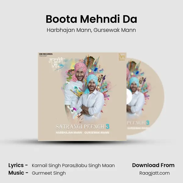 Boota Mehndi Da - Harbhajan Mann album cover 