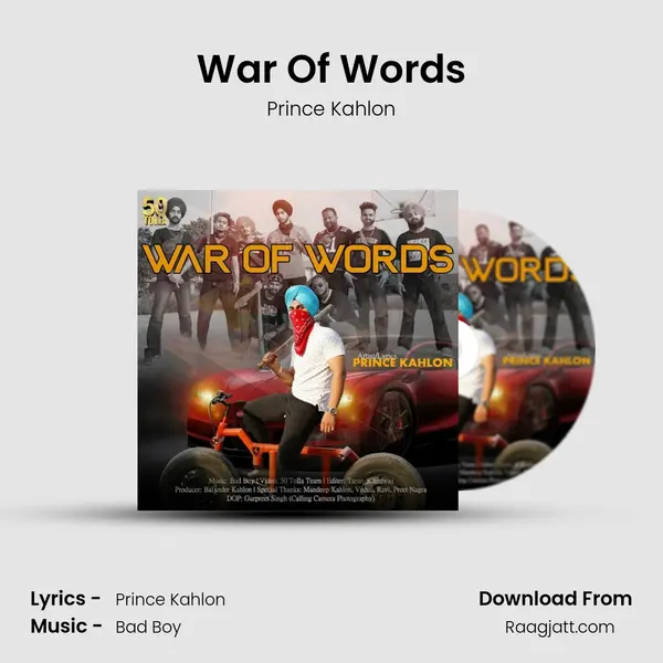 War Of Words - Prince Kahlon album cover 