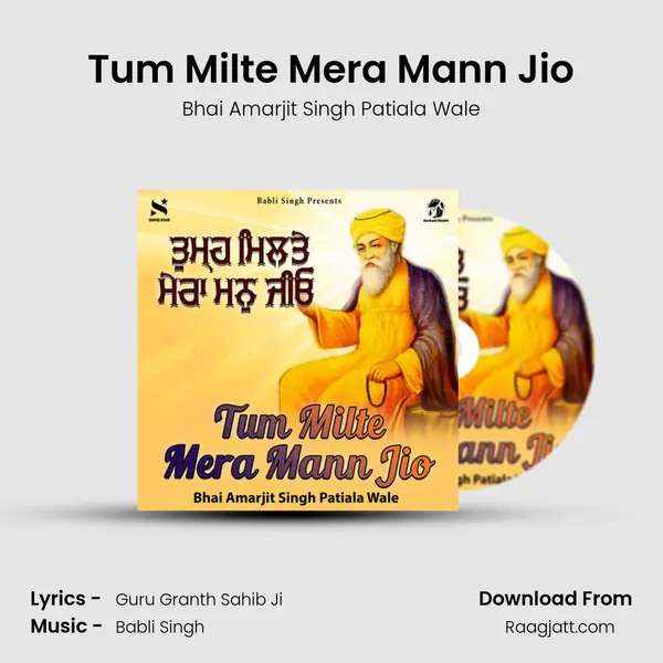 Tum Milte Mera Mann Jio - Bhai Amarjit Singh Patiala Wale album cover 