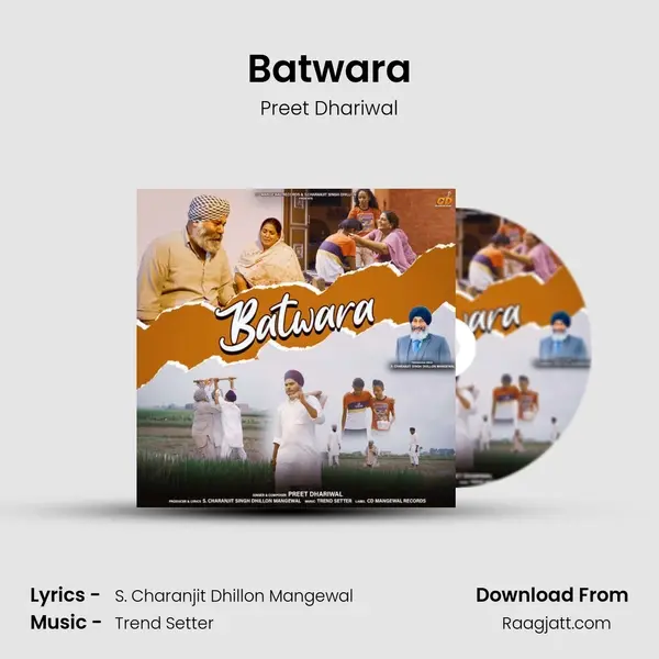 Batwara - Preet Dhariwal album cover 