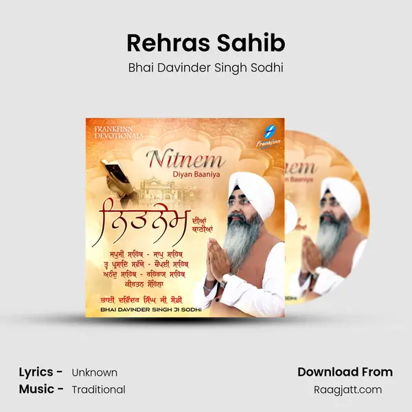 Rehras Sahib - Bhai Davinder Singh Sodhi album cover 