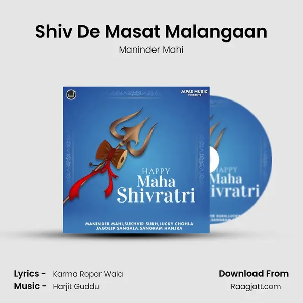 Shiv De Masat Malangaan - Maninder Mahi album cover 