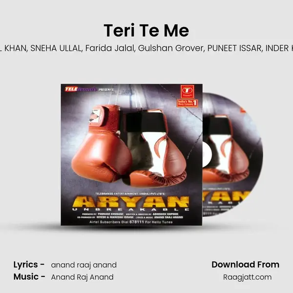 Teri Te Me - SOHAIL KHAN album cover 