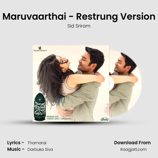 Maruvaarthai - Restrung Version - Sid Sriram album cover 