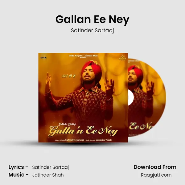 Gallan Ee Ney - Satinder Sartaaj album cover 