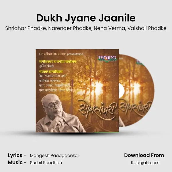 Dukh Jyane Jaanile - Shridhar Phadke album cover 