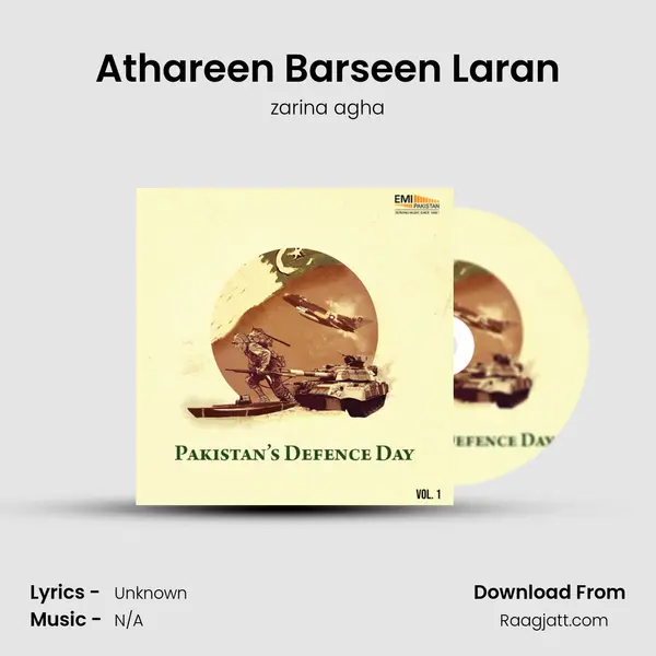 Athareen Barseen Laran - zarina agha album cover 