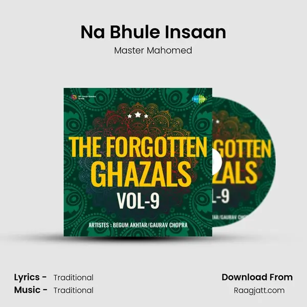 Na Bhule Insaan - Master Mahomed album cover 