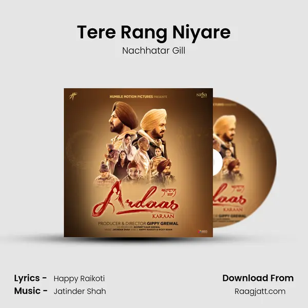 Tere Rang Niyare - Nachhatar Gill album cover 