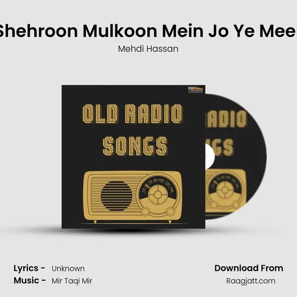 Shehroon Mulkoon Mein Jo Ye Meer - Mehdi Hassan album cover 