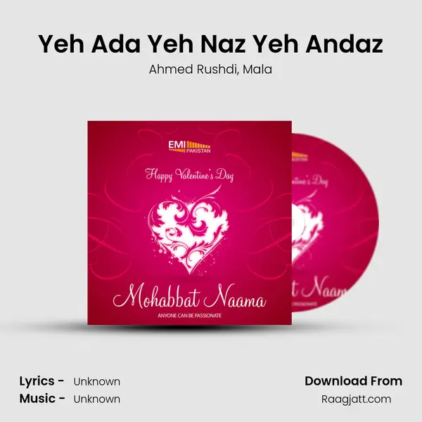 Yeh Ada Yeh Naz Yeh Andaz - Ahmed Rushdi album cover 