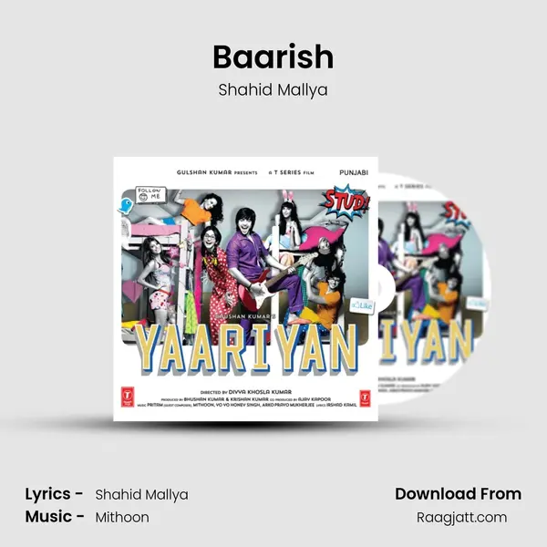 Baarish - Shahid Mallya album cover 