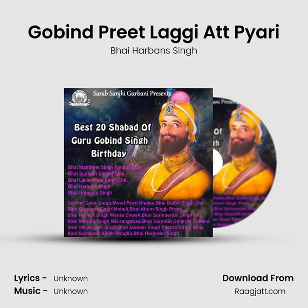 Gobind Preet Laggi Att Pyari - Bhai Harbans Singh album cover 