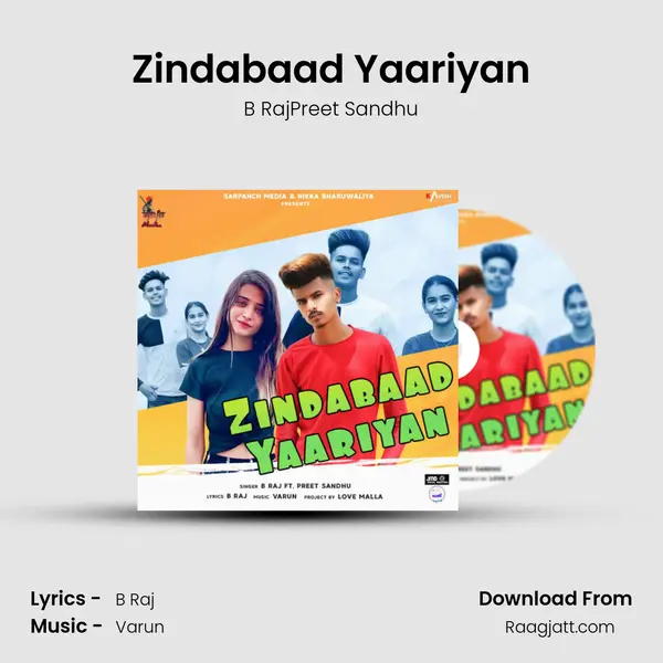 Zindabaad Yaariyan - B RajPreet Sandhu album cover 