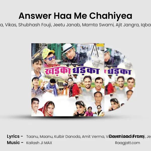 Answer Haa Me Chahiyea - Taanu album cover 