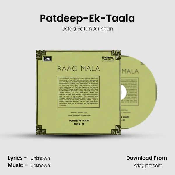 Patdeep-Ek-Taala - Ustad Fateh Ali Khan album cover 