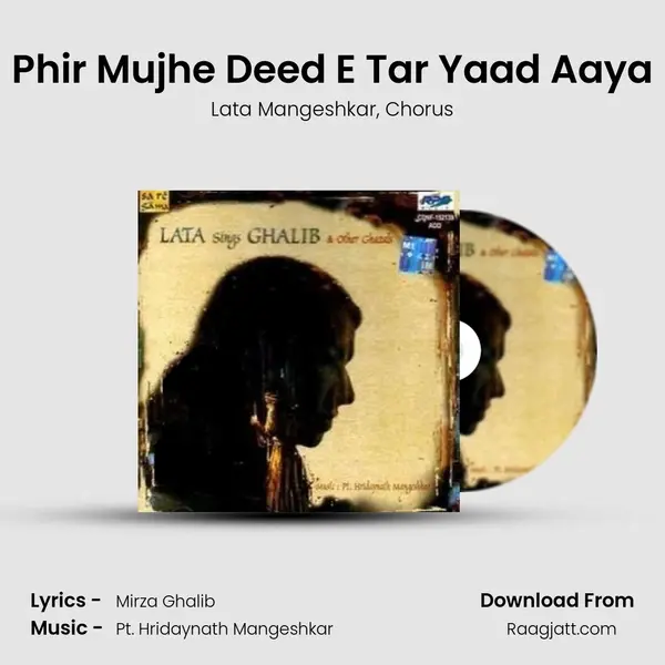 Phir Mujhe Deed E Tar Yaad Aaya - Lata Mangeshkar album cover 