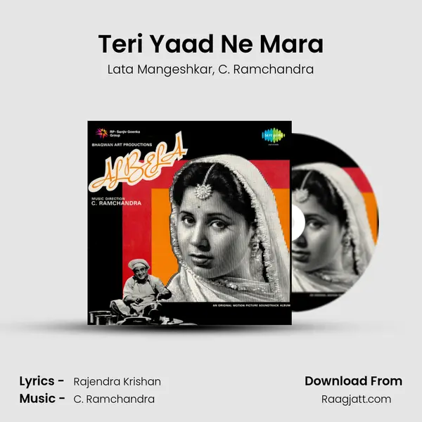 Teri Yaad Ne Mara - Lata Mangeshkar album cover 