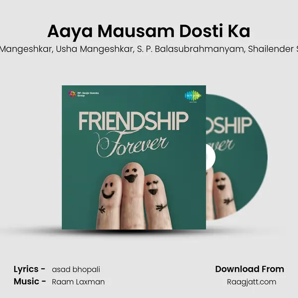 Aaya Mausam Dosti Ka - Lata Mangeshkar album cover 