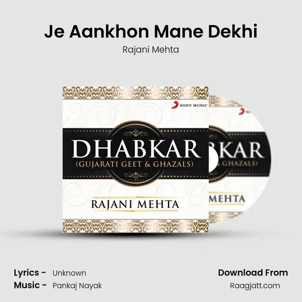 Je Aankhon Mane Dekhi - Rajani Mehta album cover 