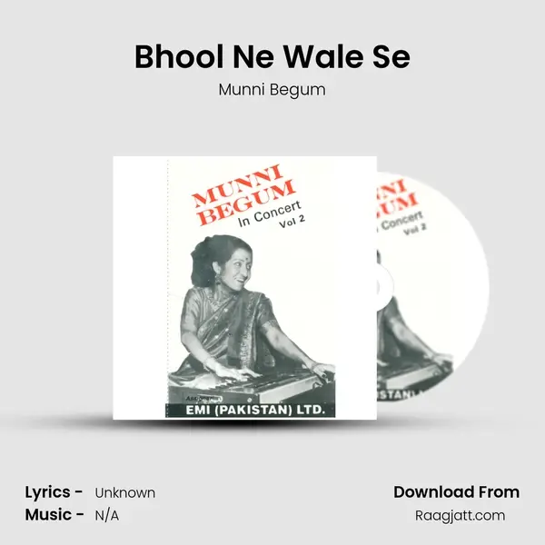 Bhool Ne Wale Se - Munni Begum album cover 