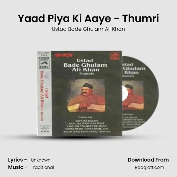 Yaad Piya Ki Aaye - Thumri mp3 song